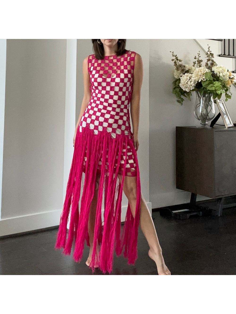 No Pise la Grama Otero Knitted Crochet Dress NEW Size 4